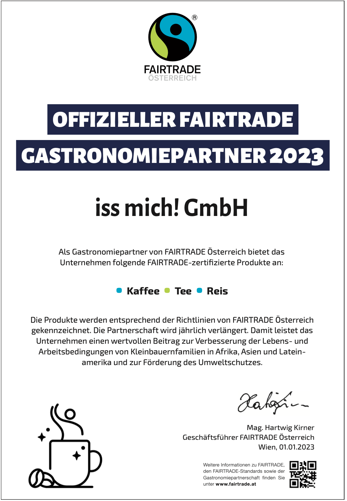 Fair Trade Gastro Partner 2023